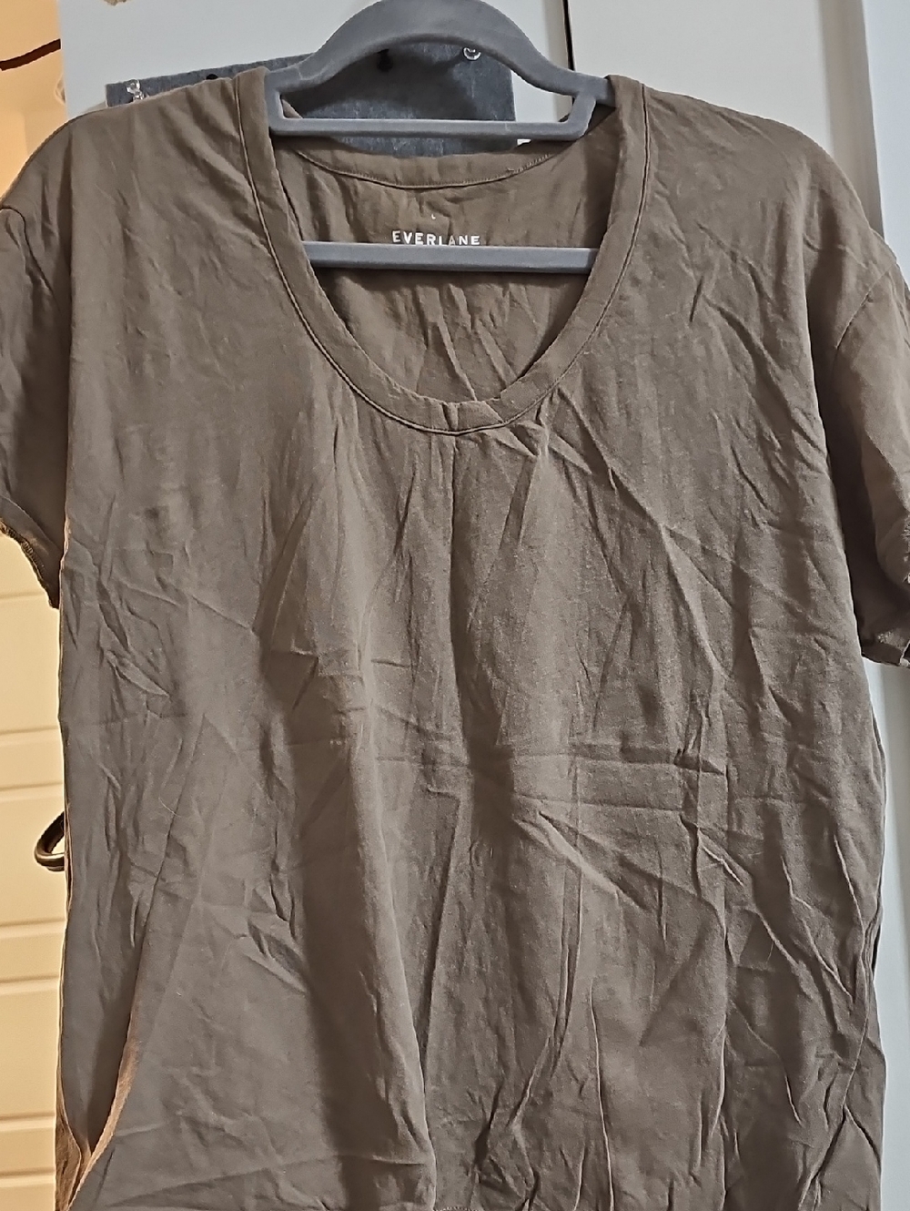 Everlane Olive Tee Short-Sleeve Crew Neck